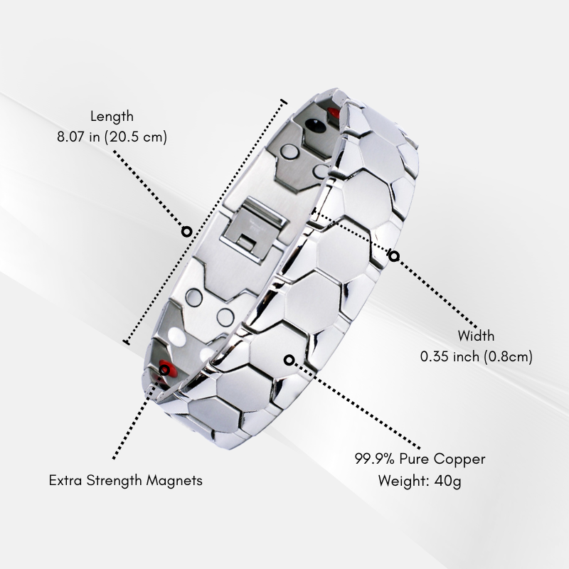 Czticle® MagnaCalm Copper Magnet Wellness Bracelet – For Men