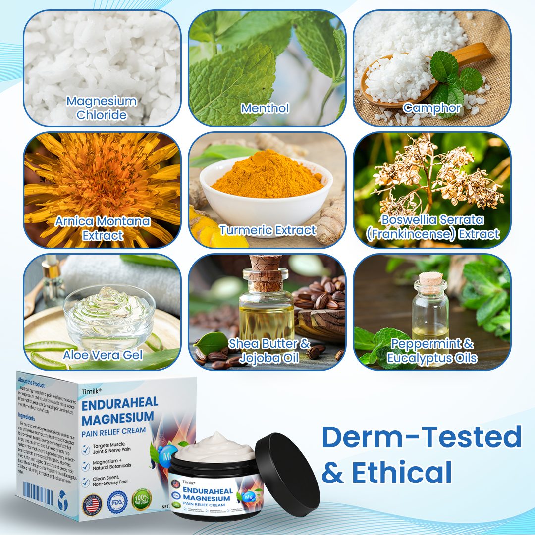 Timilk® EnduraHeal Magnesium Pain Relief Cream