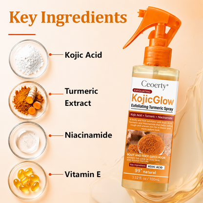 Ceoerty® KojicGlow Exfoliating Turmeric Spray (A)