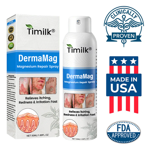 ✅ Official Store: Timilk® DermaMag Magnesium Repair Spray 🔥 FDA Certified (Clinically Proven Relief for Psoriasis, Eczema, and Chronic Skin Irritation 🌿)