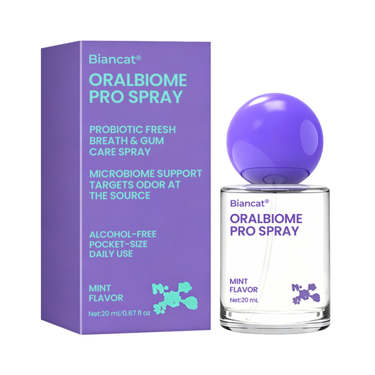 ✨FRESH-BREATH UPGRADE FOR DAILY USE 💜 Biancat® OralBiome Pro Spray  🦷 Probiotic Support for Fresh Breath, Gum Comfort & Oral Balance ✨（A）