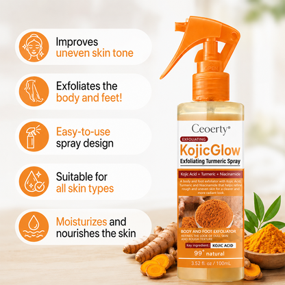 Ceoerty® KojicGlow Exfoliating Turmeric Spray (A)