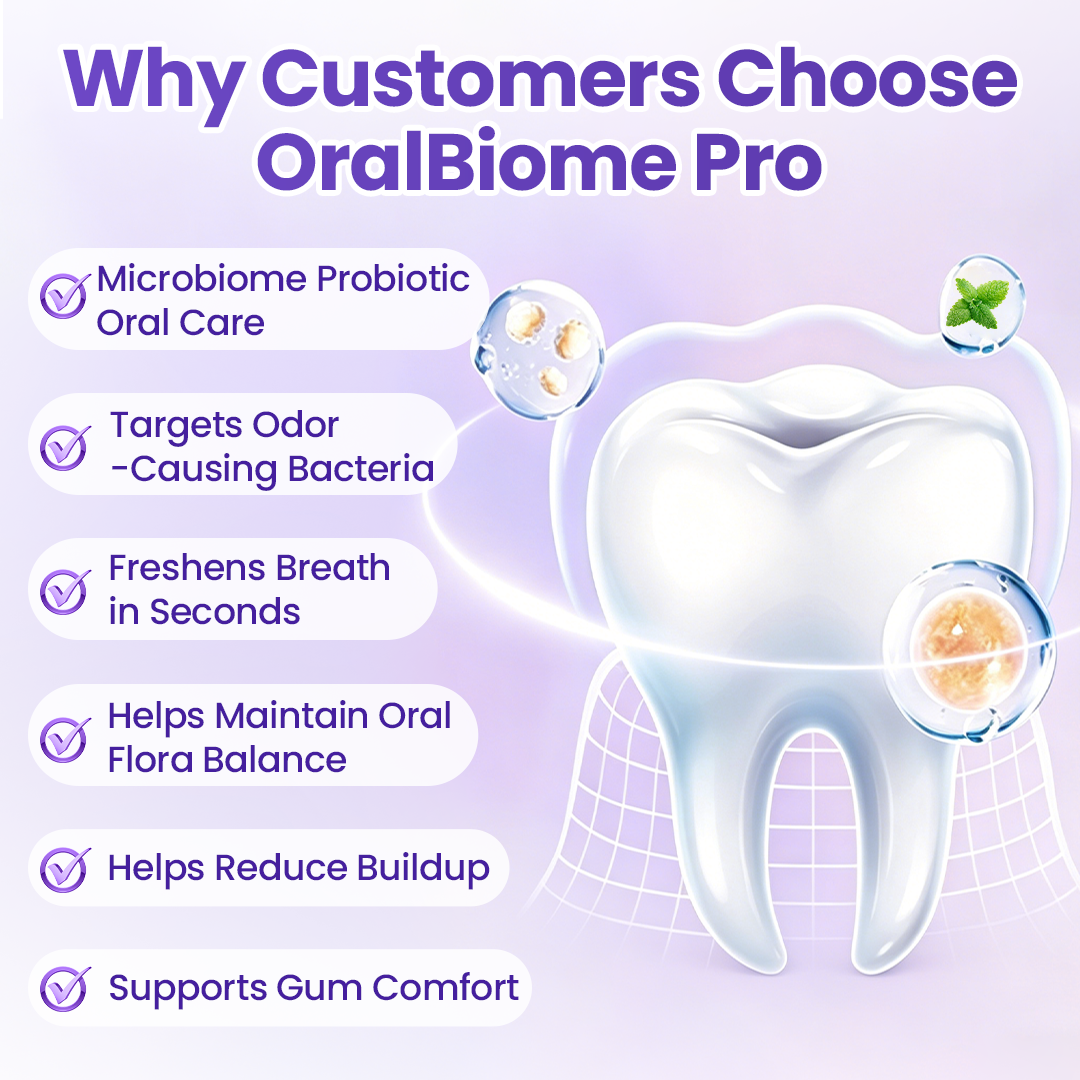 ✨FRESH-BREATH UPGRADE FOR DAILY USE 💜 Biancat® OralBiome Pro Spray  🦷 Probiotic Support for Fresh Breath, Gum Comfort & Oral Balance ✨（A）