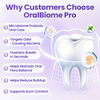✨FRESH-BREATH UPGRADE FOR DAILY USE 💜 Biancat® OralBiome Pro Spray  🦷 Probiotic Support for Fresh Breath, Gum Comfort & Oral Balance ✨（A）