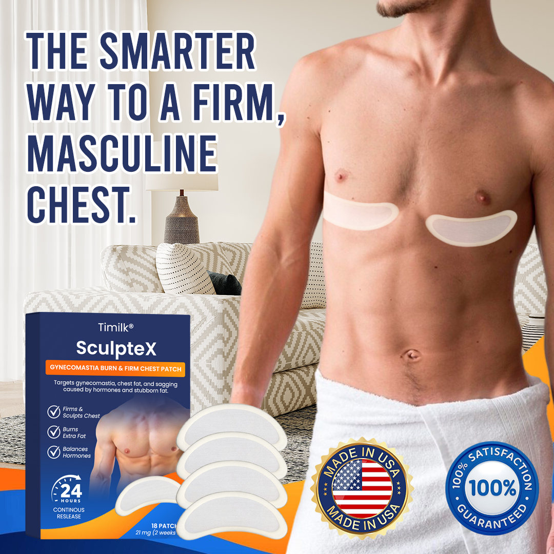 Timilk® SculptXX Gynecomastia Burn & Firm Chest Patch