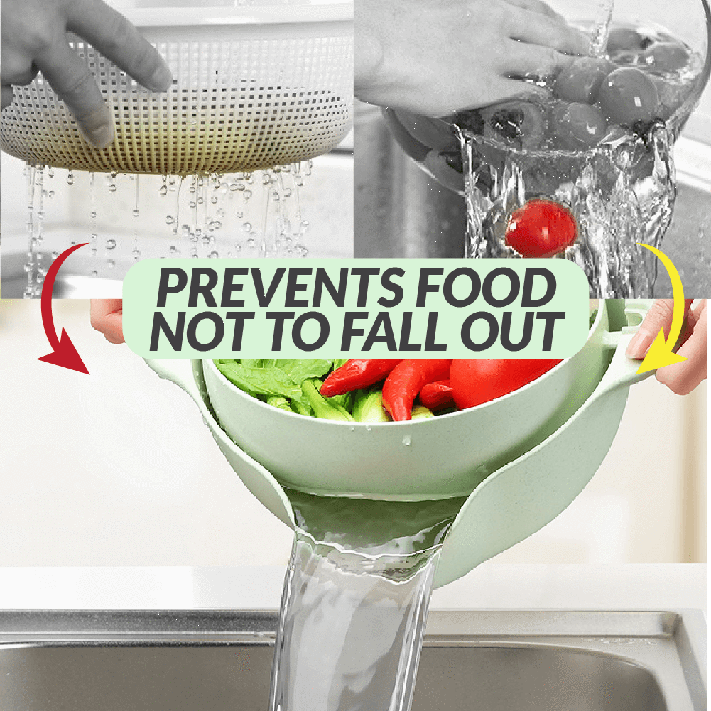 2 In 1 Dual Kitchen Strainer